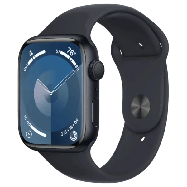 Refurbished Apple Watch Series 9 45mm Zwart Gebruikt