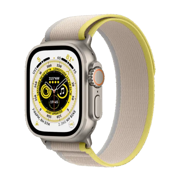 Refurbished Apple Watch Ultra 49mm Trail band Trail Geel Beige Gebruikt