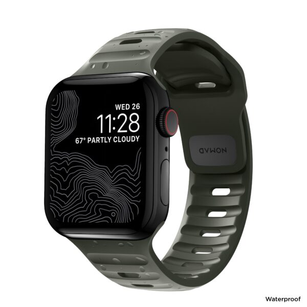Nomad Sport horlogeband waterproof 45/46/49mm - Ash Green
