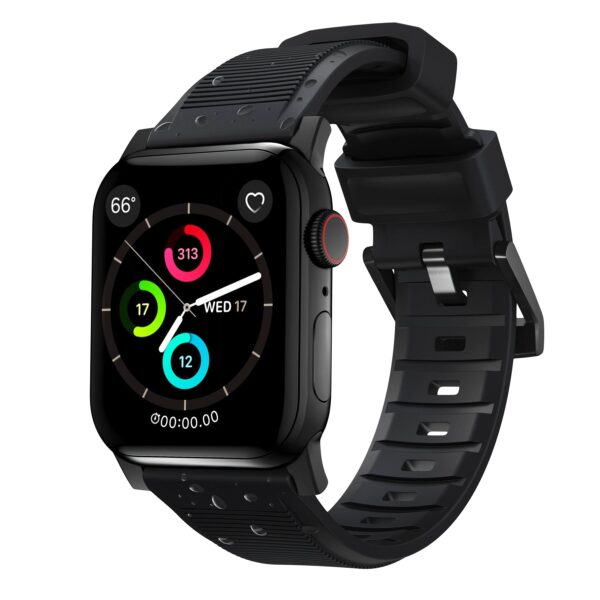 Nomad Rugged horlogeband / zwarte hardware 45/46/49 mm - Black