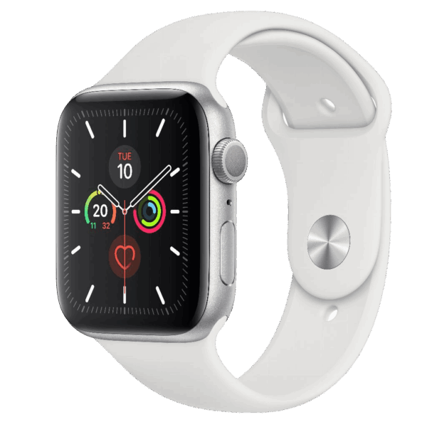 Refurbished Apple Watch Series 5 44mm Wit Licht gebruikt