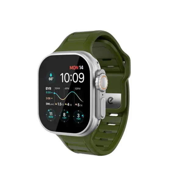 Keybudz Journey FKM horlogeband 44/45/46/49mm - Forest Green