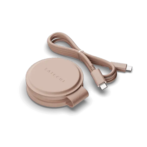 Satechi OntheGo 2-in-1 wireless oplader (15W) - Desert Rose